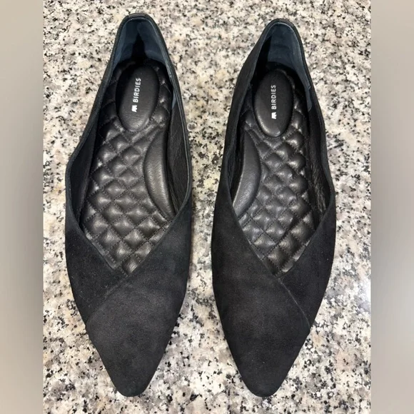Birdie’s Black Suede Goldfinch Flat - Picture 4 of 13